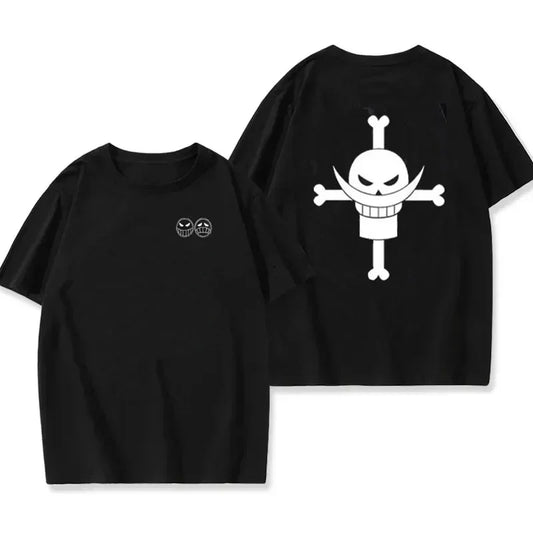 Pirate Ace Edward Newgate T-shirt Men Women One Piece Anime Cosplay Mens T Shirt Cotton Short-sleeve Tops Harajuku Clothing